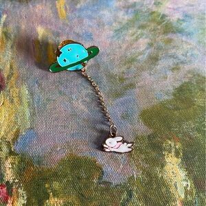 BOGO Cute Planet and Bunny Pin